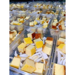 Rau câu flan dừa sợi