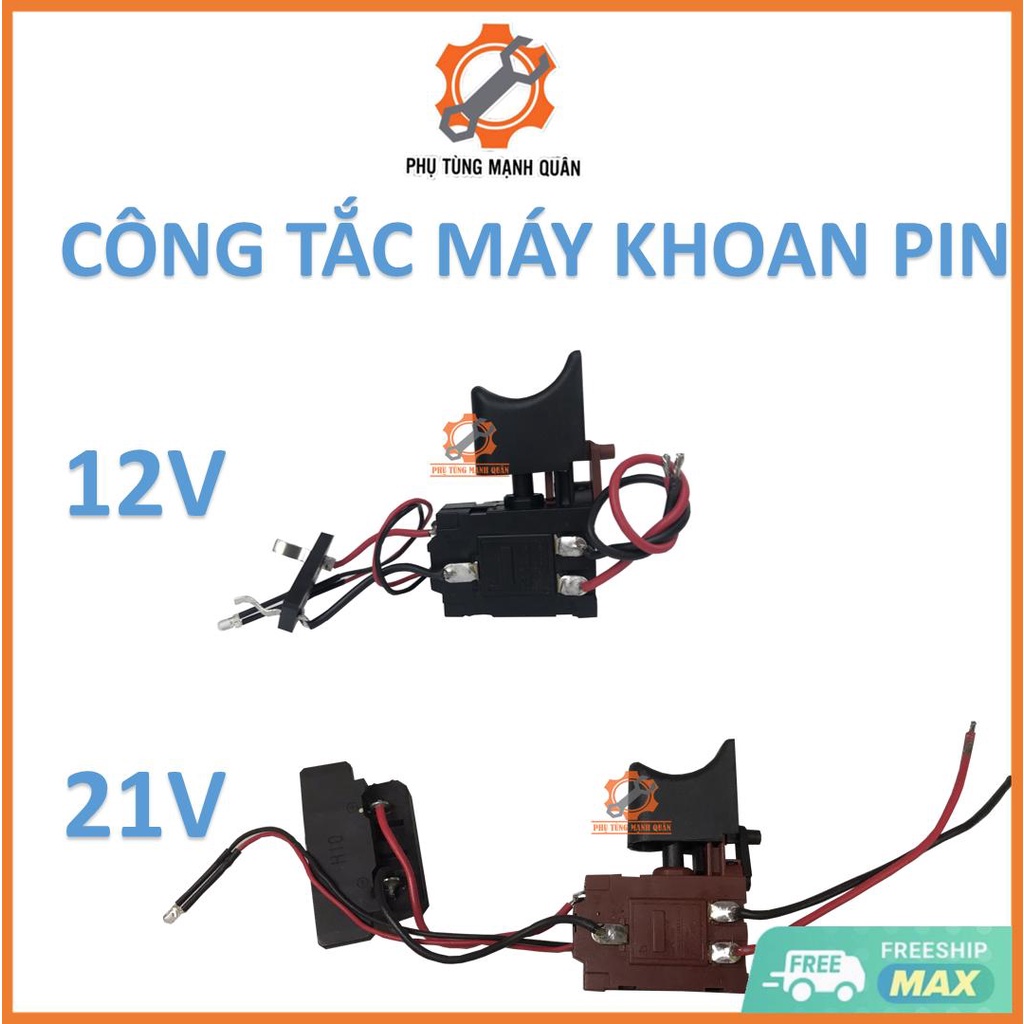 Công tắc máy khoan pin 12V- 21V