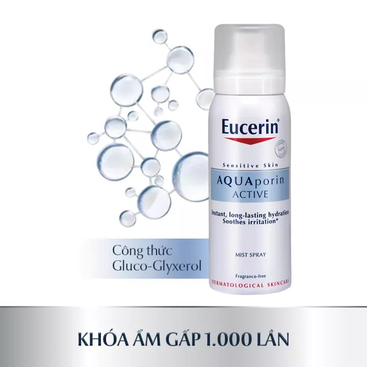 Eucerin Xịt Dưỡng Ẩm Chống Lão Hóa Aquaporin Active 50ml