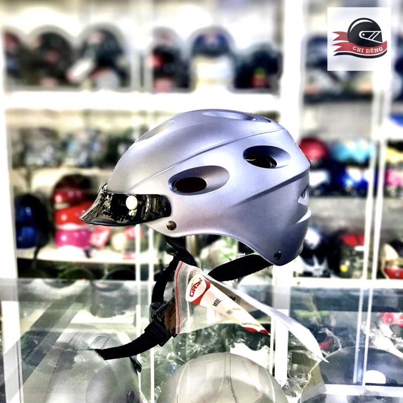 Mũ bảo hiểm nửa đầu xe máy/ xe đạp cao cấp BMX nhẹ và có lỗ thông gió