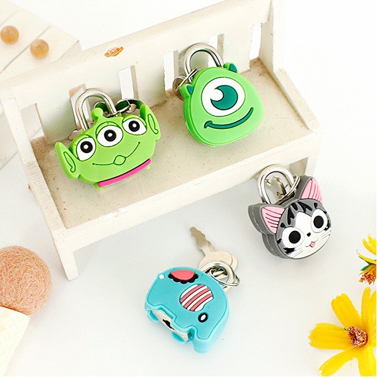 Ổ Khóa Nhỏ Mini Stationery Lock Hình Thú Siêu Dễ Thương Cho Vali - RosyPosy