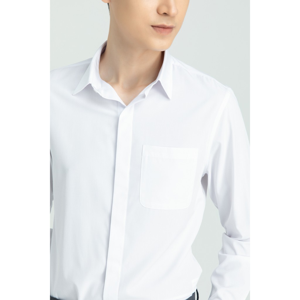Áo sơ mi khuy cài ẩn tà nam IVY moda MS 17E2792 | BigBuy360 - bigbuy360.vn