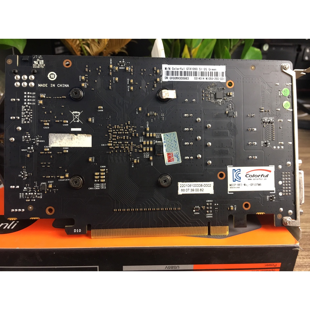 VGA GTX 1050 Colorful 2GB DR5 1FAN