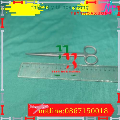 [Hàng Chính Hãng Parkistan] Kéo Y Tế Thẳng Nhọn 18cm- Kéo Cắt Chỉ