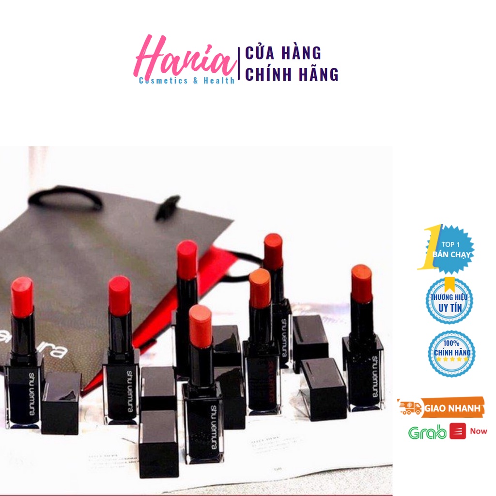 (Tặng kèm gương mini) Son Shu Uemura vỏ đen màu 550- 570-580-783-784-193