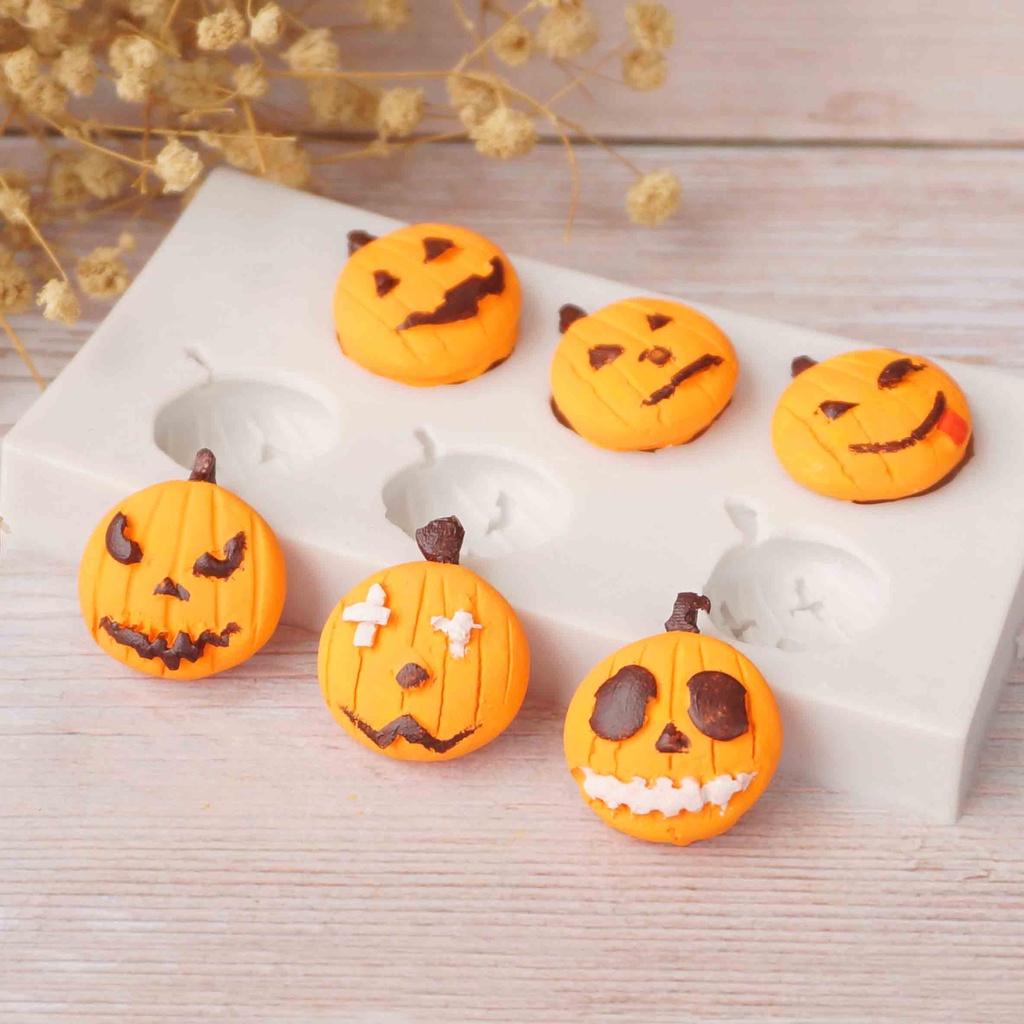 Khuôn Silicone Làm Bánh Hình Trái Bí Ngô Halloween