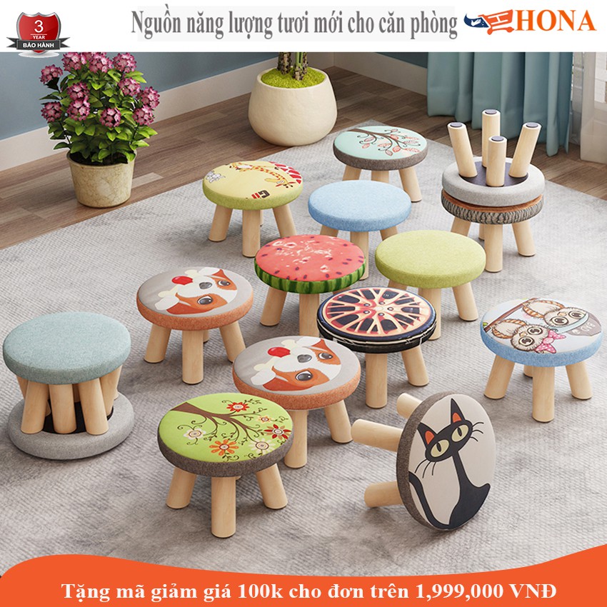 GHẾ MiNi Nhiều Họa Tiết-GHẾ Bệt Tròn Hình Ngộ Nghĩnh