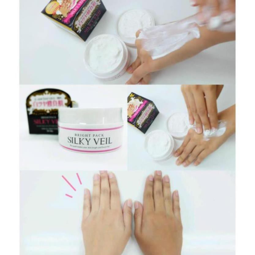 Kem Làm Trắng Toàn Thân Silky Veil Hàng Nhật Nội Địa Cream Trắng Da Tức Thì Silky Veil