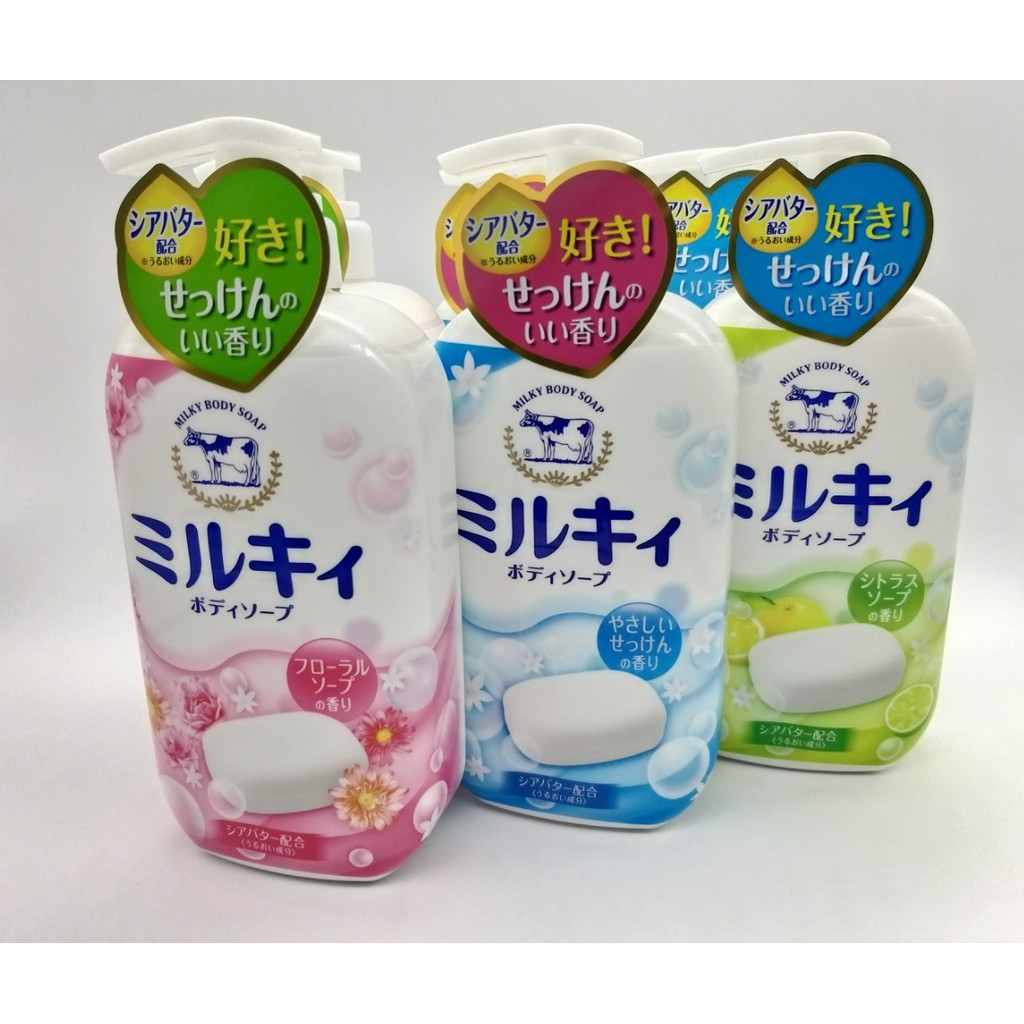  Sữa Tắm Milky Body Soap Cow 550ml - Nhật Bản