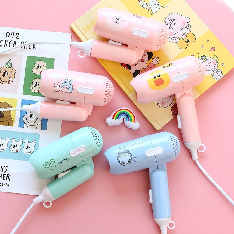 Máy sấy tóc mini icon siêu cute 🍓𝑭𝒓𝒆𝒆𝒔𝒉𝒊𝒑🍓 tích hợp 2 chế độ sấy, có thể gấp gọn đi du lịch đi chơi