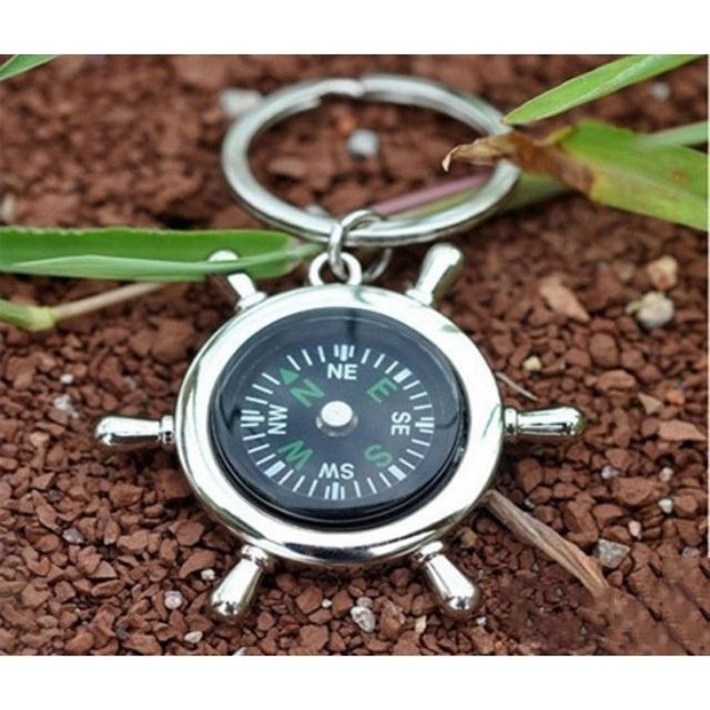 Móc khóa inox La bàn