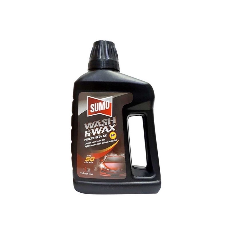 Nước rửa xe mẫu mới Sumo Wash & Wax 1L rửa siêu bóng, làm mới