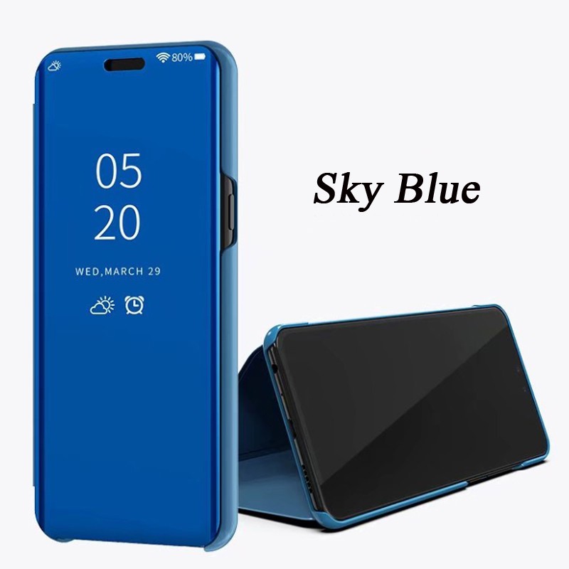 Bao da tráng gương nắp gập sang trọng cho điện thoại Xiaomi Mi 9 9se 8 8lite 6 6x a2 a2 lite