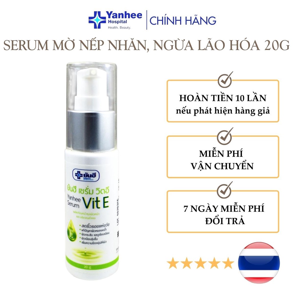 Serum Yanhee Vit E ngăn ngừa lão hóa, dưỡng sáng mờ thâm, giảm nếp nhăn, dưỡng ẩm và mờ sẹo 20g Thái Lan