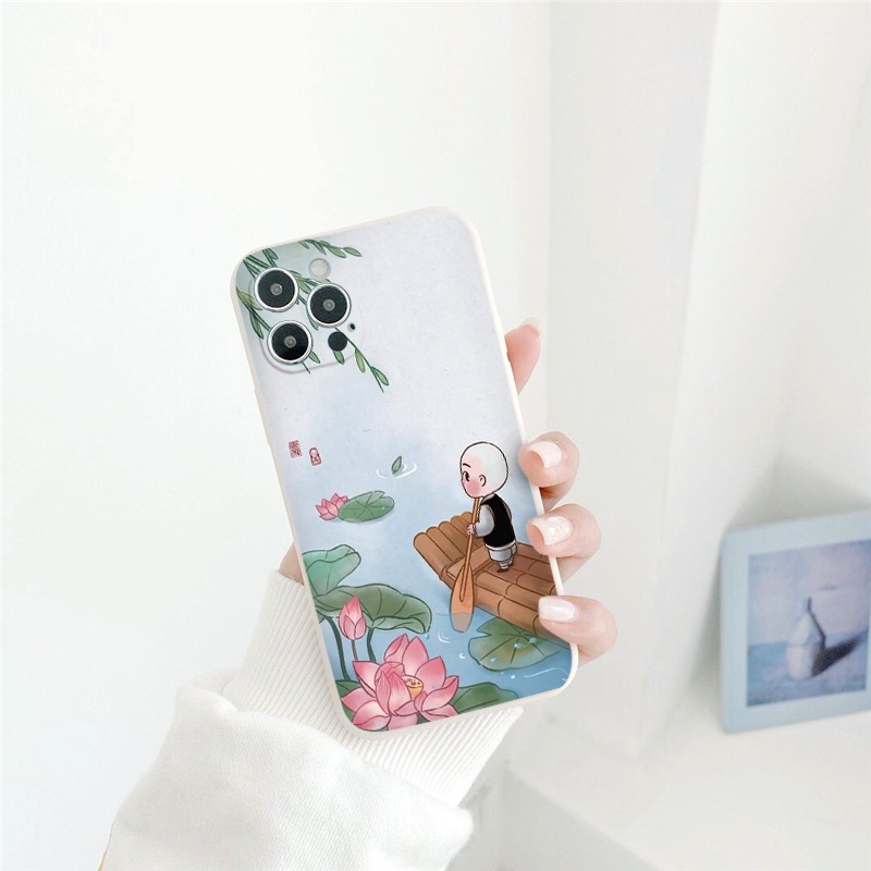 Ốp lưng iphone Cạnh vuông dẻo Chú tiểu iphone 6splus/7/7plus/8/8plus/x/xr/xs/11/12/pro/max/plus/13promax tr308
