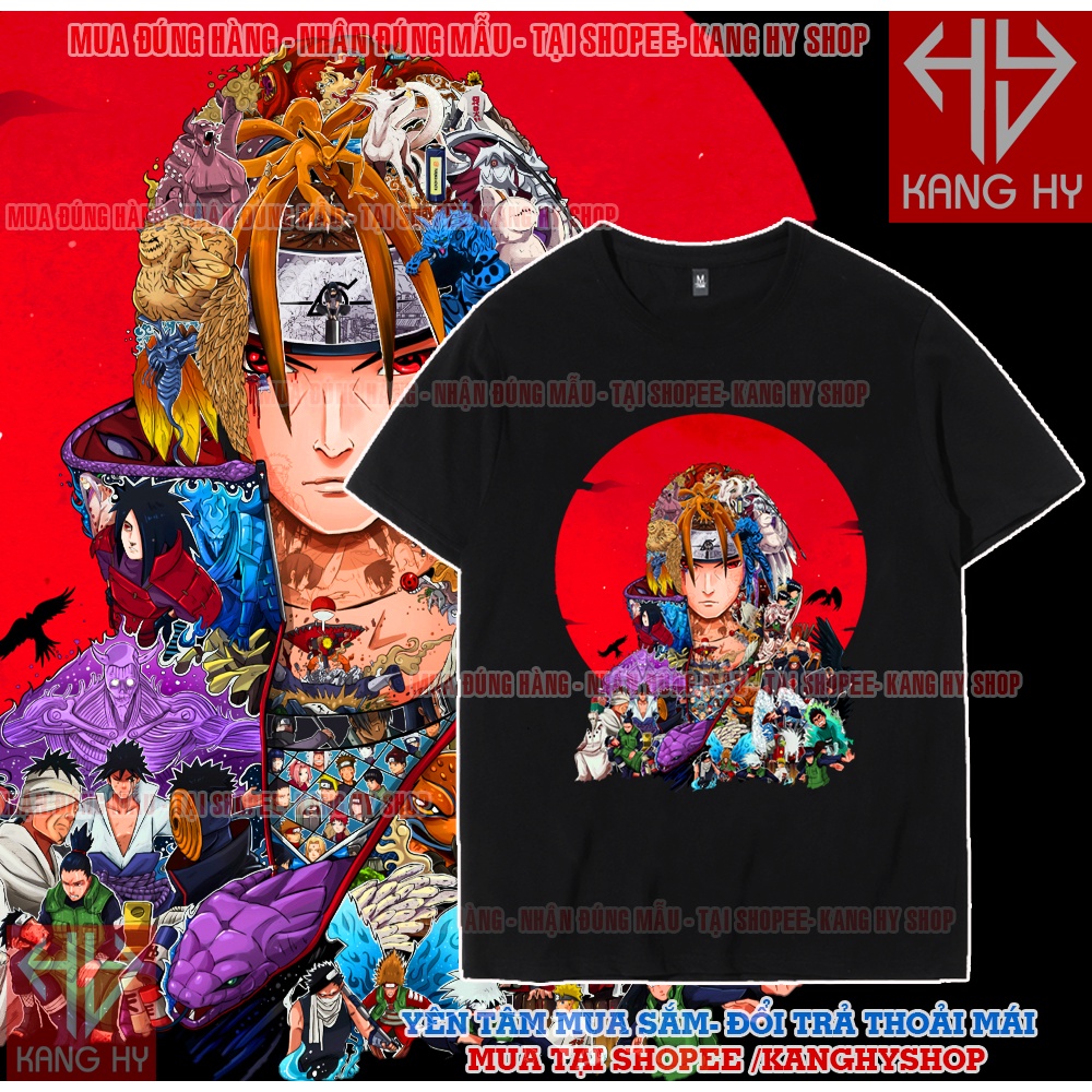 Áo Uchiha Itachi Naruto Siêu Độc Màu Đen , Áo Phông Naruto F247