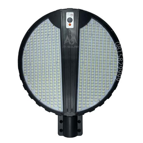 [300W]Đèn Năng Lượng Mặt Trời Liền Thể Tròn Tích Điện Tấm Pin, Chống Nước IP66,Cảm Biến Chuyển Động ,LED Siêu Sáng - ABM