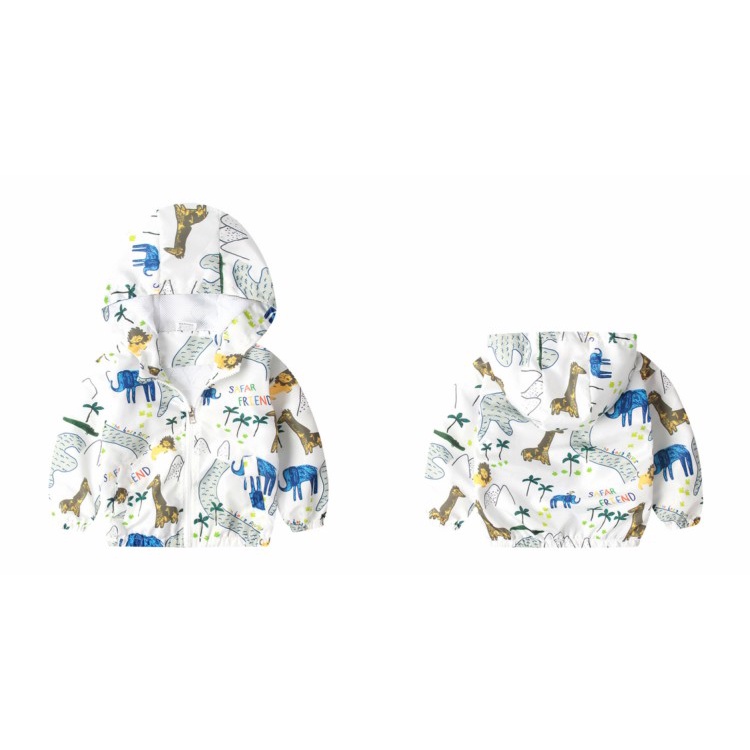 Áo Khoác In Hình Khủng Long Thời Trang Hè Thu Mới Cho Bé Trai 1-6 Tuổi