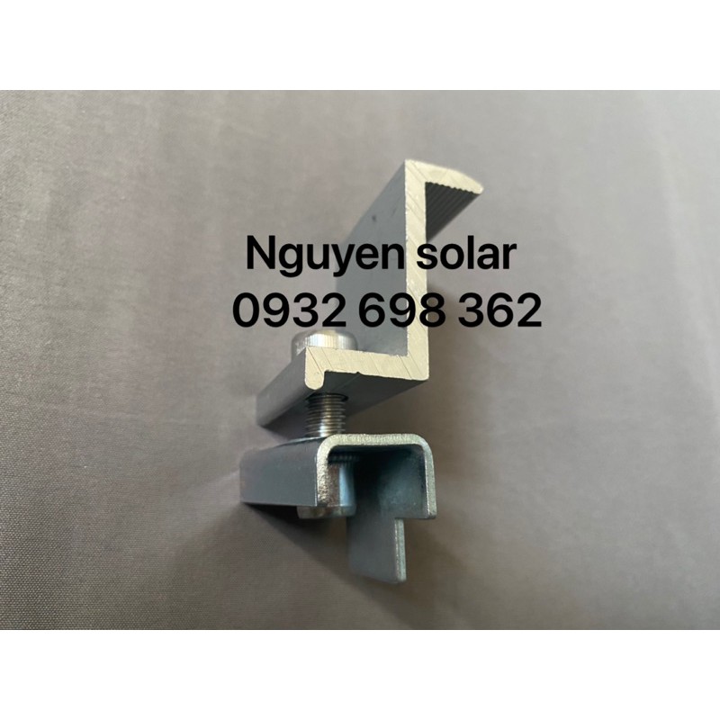 Pát kẹp biên 35 - 40 mm solar tấm pin năng lượng mặt trời dùng xà gồ, bát Z gắn mái tôn NS-EC3540K