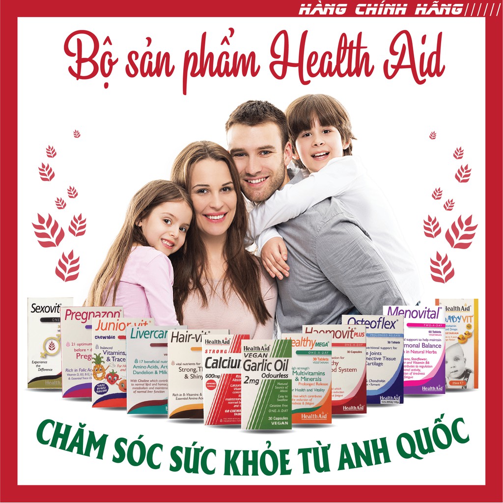 Viên uống bổ mắt Health Aid Eyevit (Chai 30 viên)