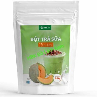 Bột Trà Sữa vị Dưa Lưới PHA SẴN pha với nước , thêm đá, thêm trân châu