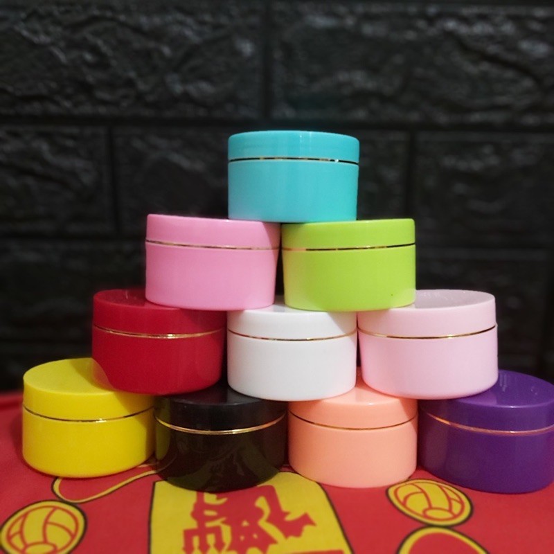 Hủ đựng kem 100g màu trắng, đen, Hồng, đỏ, xanh, vàng, tím