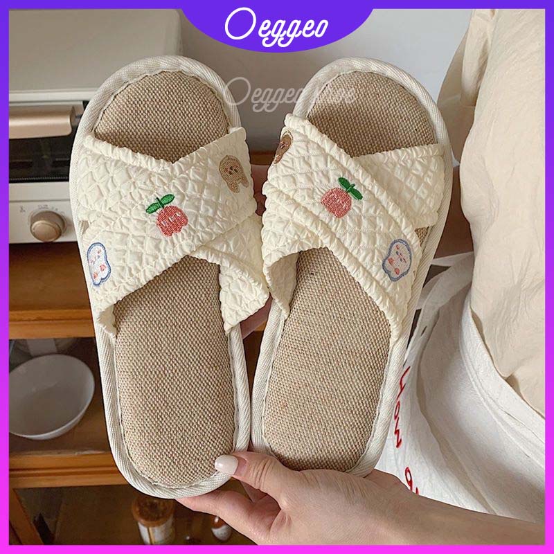 Oeteo Dép Lê Quai Chéo Thời Trang Mùa Thu Dành Cho Nữ