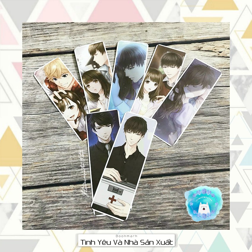 Hộp ảnh bookmark tình yêu và nhà sản xuất anime chibi kẹp sách đánh dấu trang tiện lợi 36 tấm