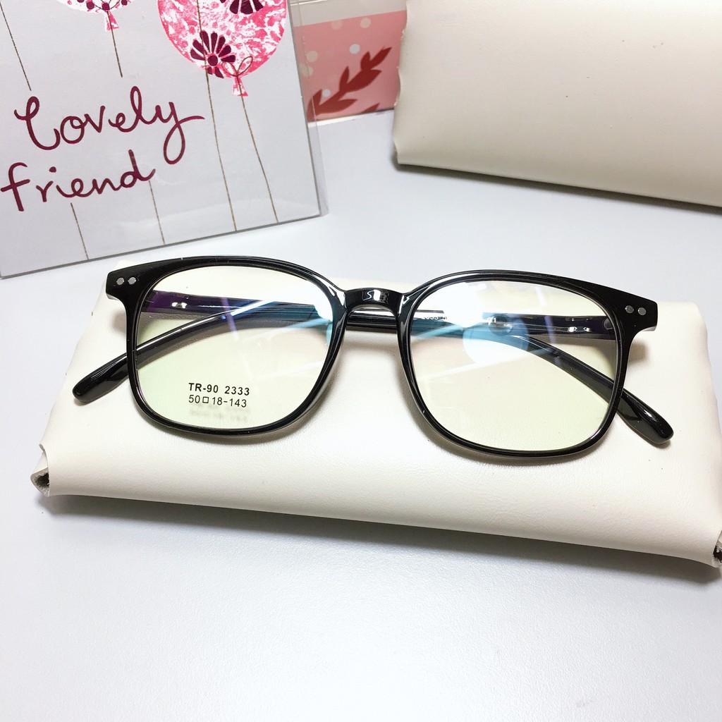 [Gía siêu rẻ]  Gọng kính vuông 2333 nhận cắt mắt cận viễn loạn