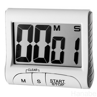 HB-Countdown Kitchen LCD Digital Timer Cooking Time Reminder Student Electronic Alarm Clock, Black
