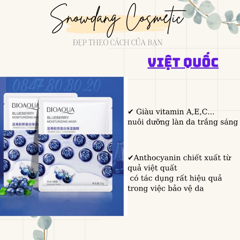 [COMBO 100 MIẾNG] Mặt nạ giấy Bioaqua Hương Trái Cây tự nhiên cao cấp 35gr