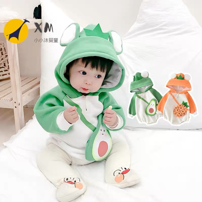 Áo Hoodies tay dài hoạ tiết chú ếch đáng yêu cho bé