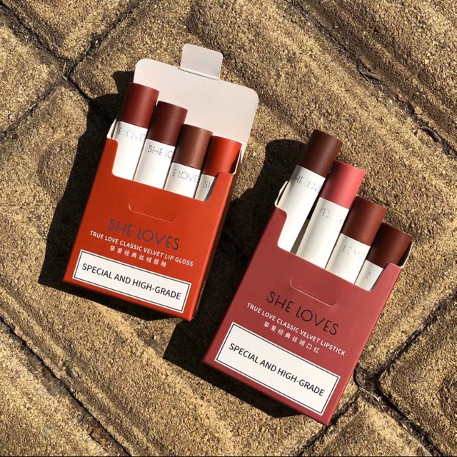 [ NHẬP SPE30590 HOÀN 10k XU] Son Thuốc Lá Sheloves 4 cây 💕 | BigBuy360 - bigbuy360.vn