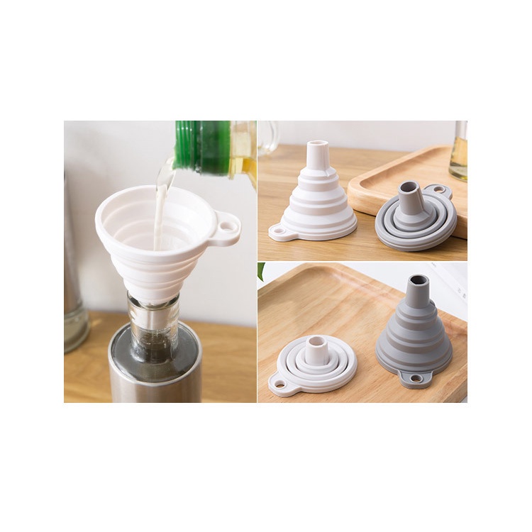 Kitchen Mini Foldable Silicone Hopper