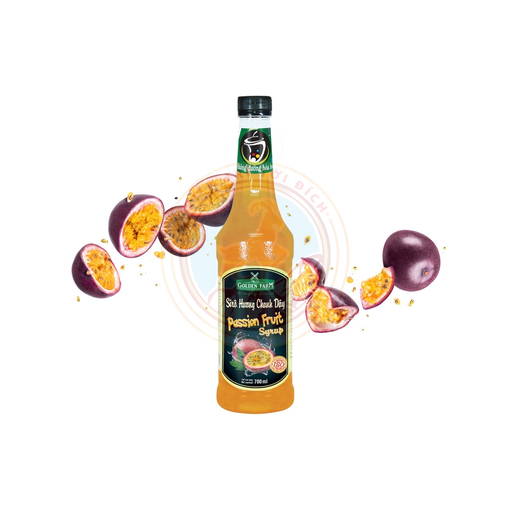 SIRO GOLDEN FARM CHANH DÂY 700ML - GOLDEN FARM PASSION FRUIT SYRUP