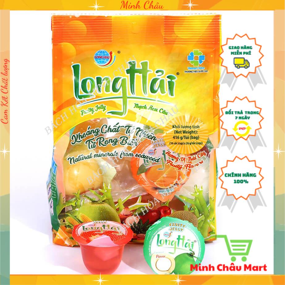 Thạch Rau Câu Trái Cây Long Hải Gói 416g-910g