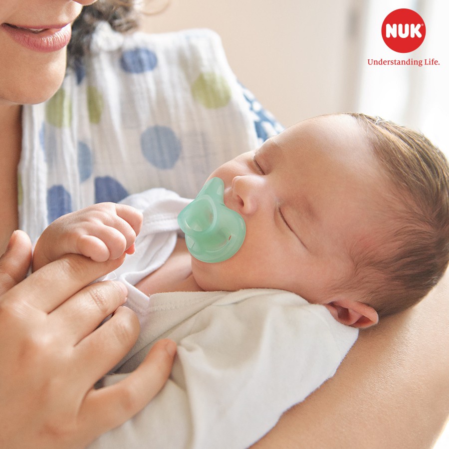 Ti giả NUK Sensitive Silicone 0-6m, 6-18m - Hàng cao cấp chính hãng