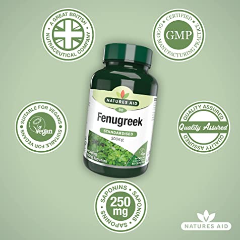 Viên uống lợi sữa cỏ cà ri Natures Aid Fenugreek, viên uống tăng cường dưỡng chất trong sữa cho mẹ - Monnie Kids