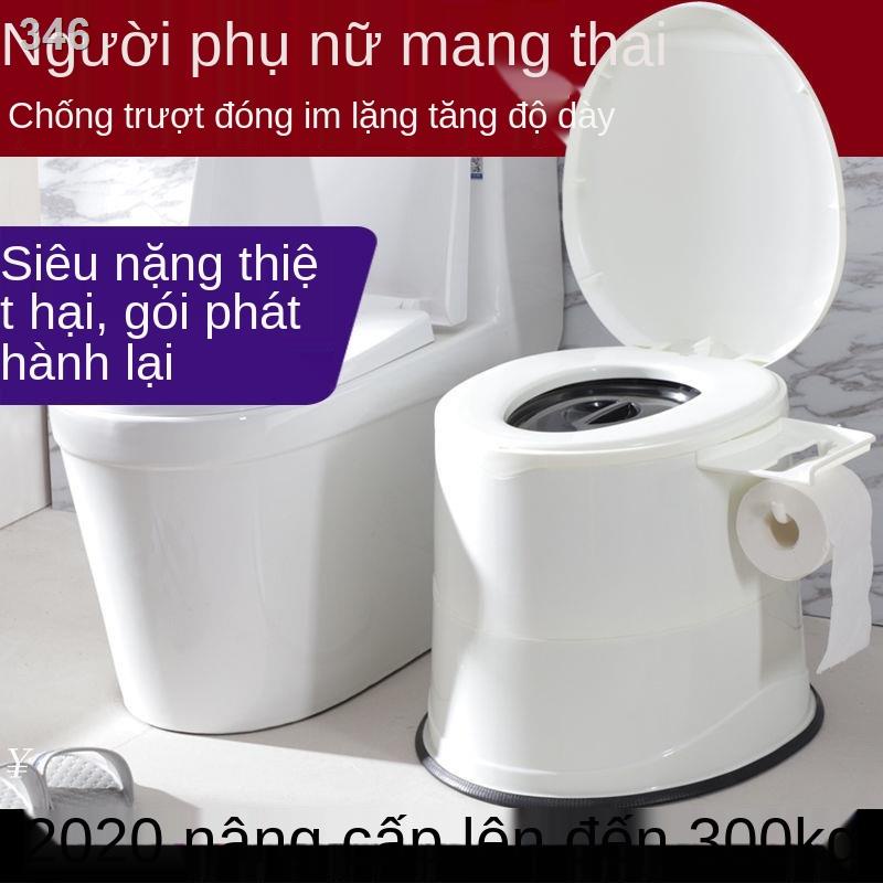 【2021】Phụ nữ có thai nhà vệ sinh người già ngồi xổm di động ghế trong nhựa bồn cầu lớn tiểu