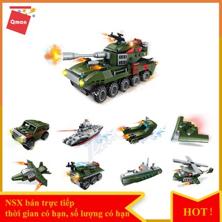 Bộ đồ chơi xếp hình lego QMAN 1803 – CHIẾN XA LỘI NƯỚC