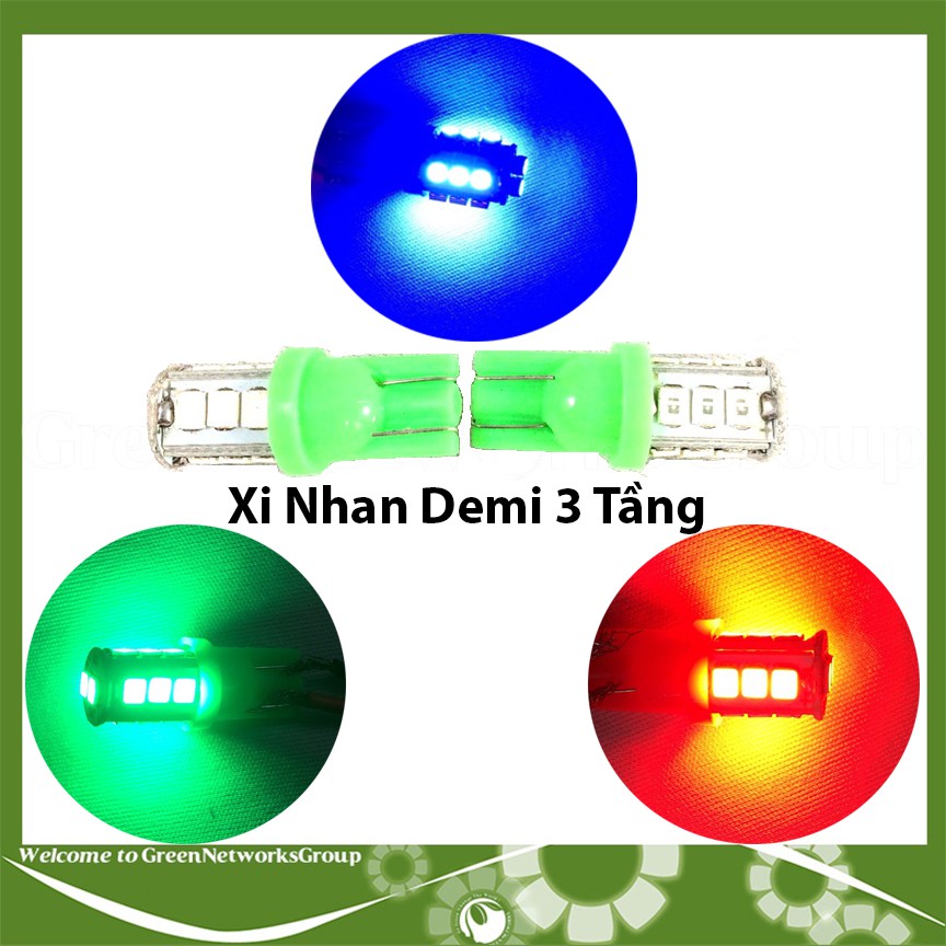 Đèn Led xi nhan demi 3 tầng cho xe máy (Cặp) Greennetworks