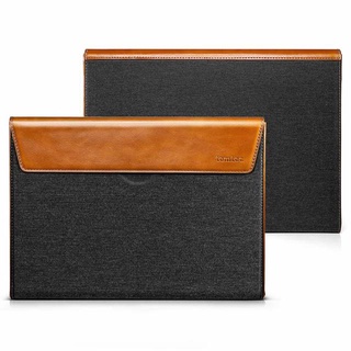 Túi Chống Sốc Tomtoc [Chính Hãng Mỹ] Premium Leather For Macbook Pro 16 New Gray (H15-E01Y) Bảo hành 12 tháng