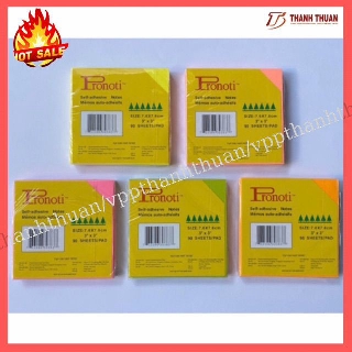 Giấy note dạ quang 3 x 3 Pronoti 7.6 x7.6cm
