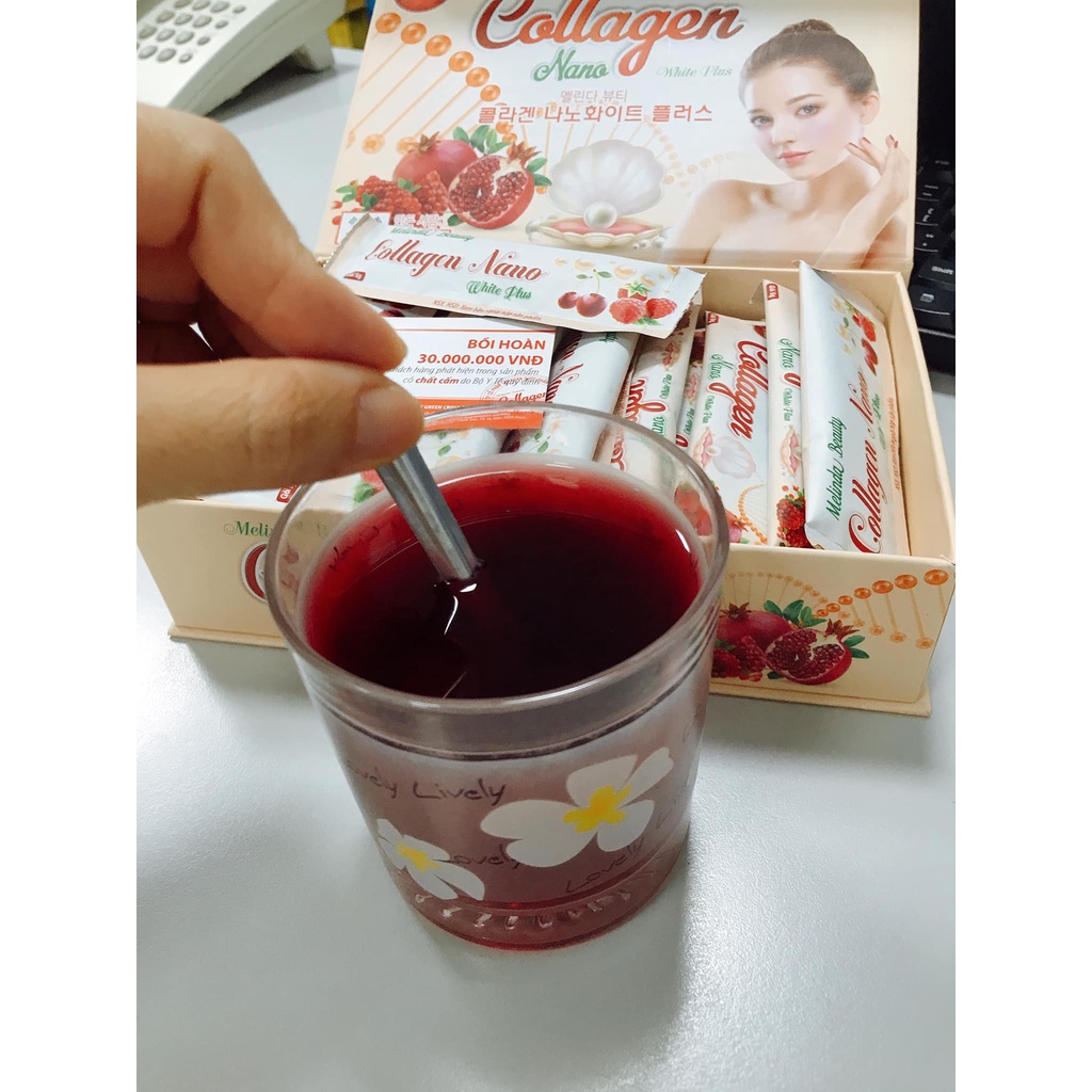 Collagen Lựu Đỏ Hàn Quốc 30 Gói Chính Hãng - Bột Uống Colagen Trắng Da | BigBuy360 - bigbuy360.vn