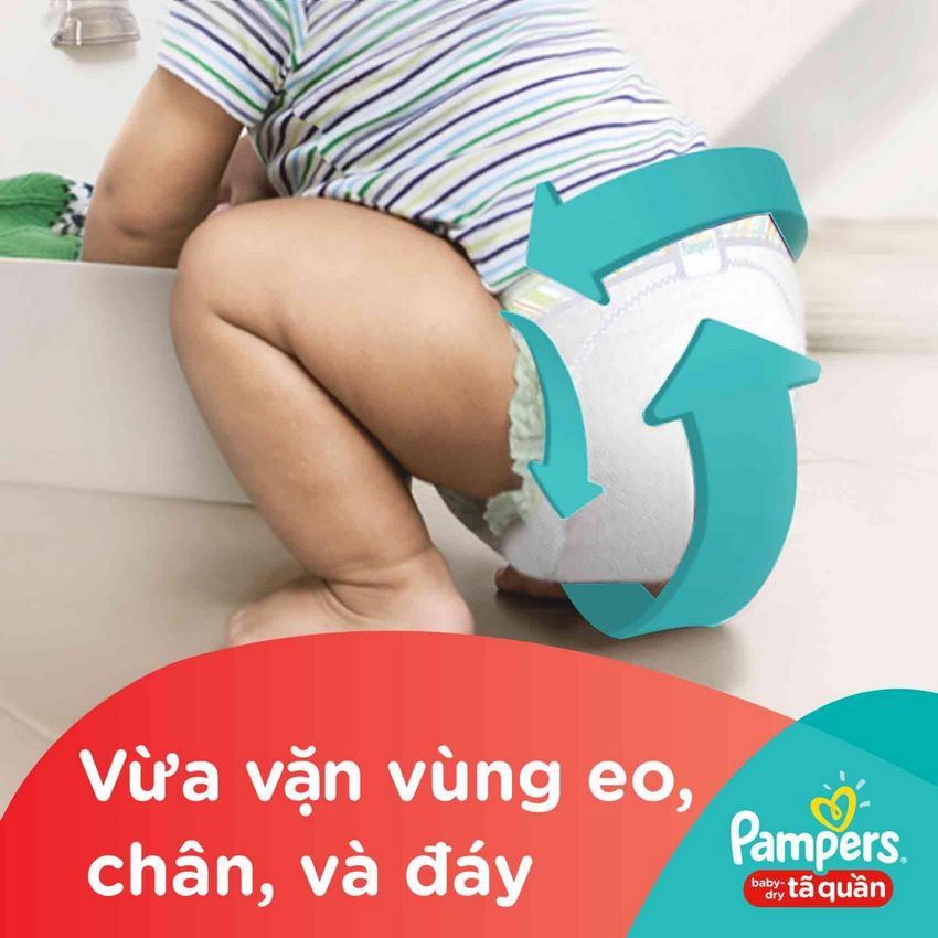 Bỉm Tã Quần Pampers Giữ Dáng Size M60-M40-M74 Miếng (7-12kg)