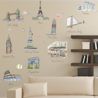 decal dán tường kì quan thế giới