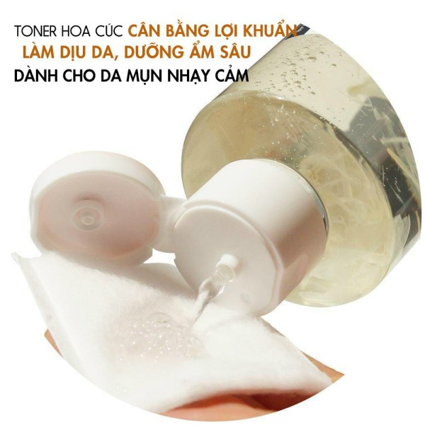 [GIÁ DÙNG THỬ] Toner Hoa Cúc Cân Bằng Lợi Khuẩn, Làm Dịu Da, Siêu Cấp Ẩm Cho Da Mụn Nhạy Cảm 300ml