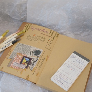 Sổ Kraft bìa rời - sổ Bullet journal trơn
