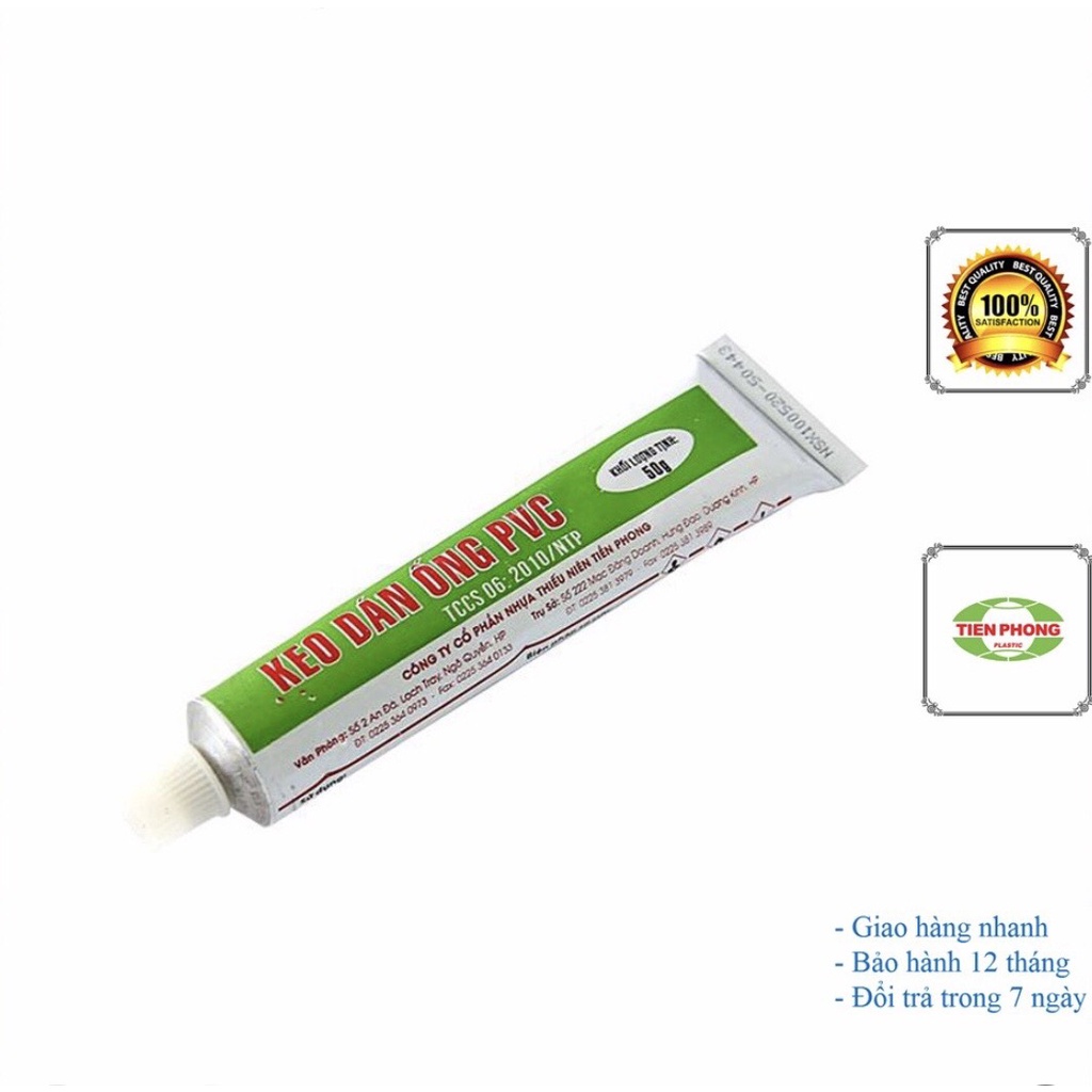KEO DÁN ỐNG NHỰA PVC TIỀN PHONG DẠNG TUÝP