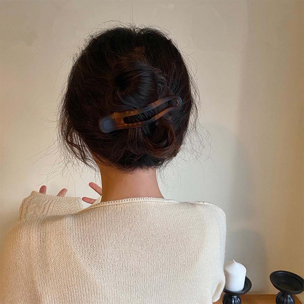 Kẹp Tóc Mỏ Vịt Bằng Acrylic Nhiều Màu Sắc Phong Cách Hàn Quốc Cổ Điển Cho Nữ